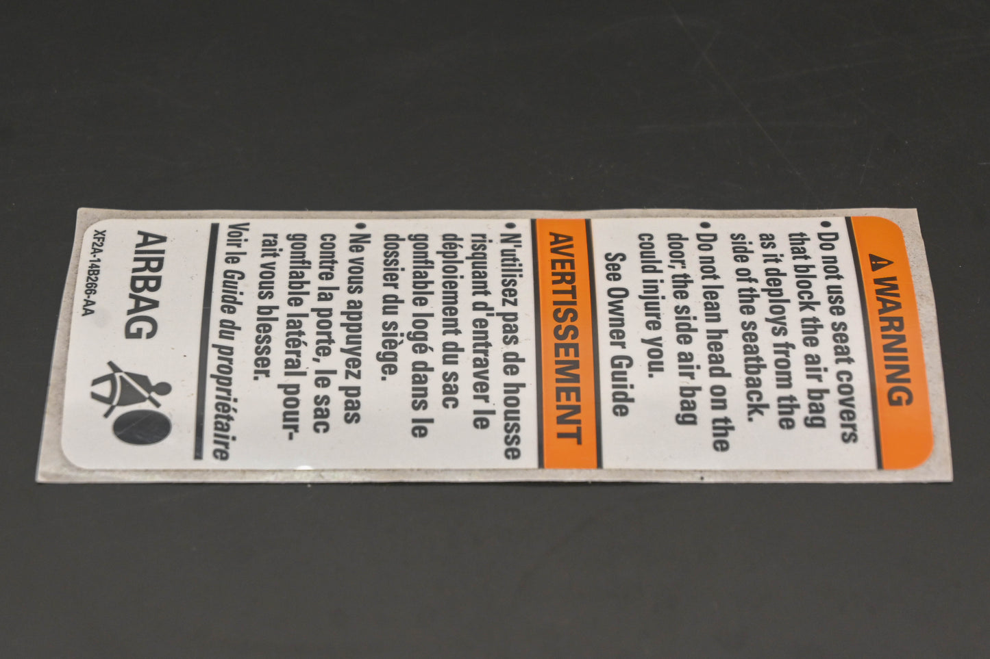 New OEM Ford XF2A-14B266-AA Warning Decal NOS