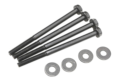 Aftermarket AW015-26 Black M6x90-30 Hex Flange Bolts With Washers Qty 4 NOS