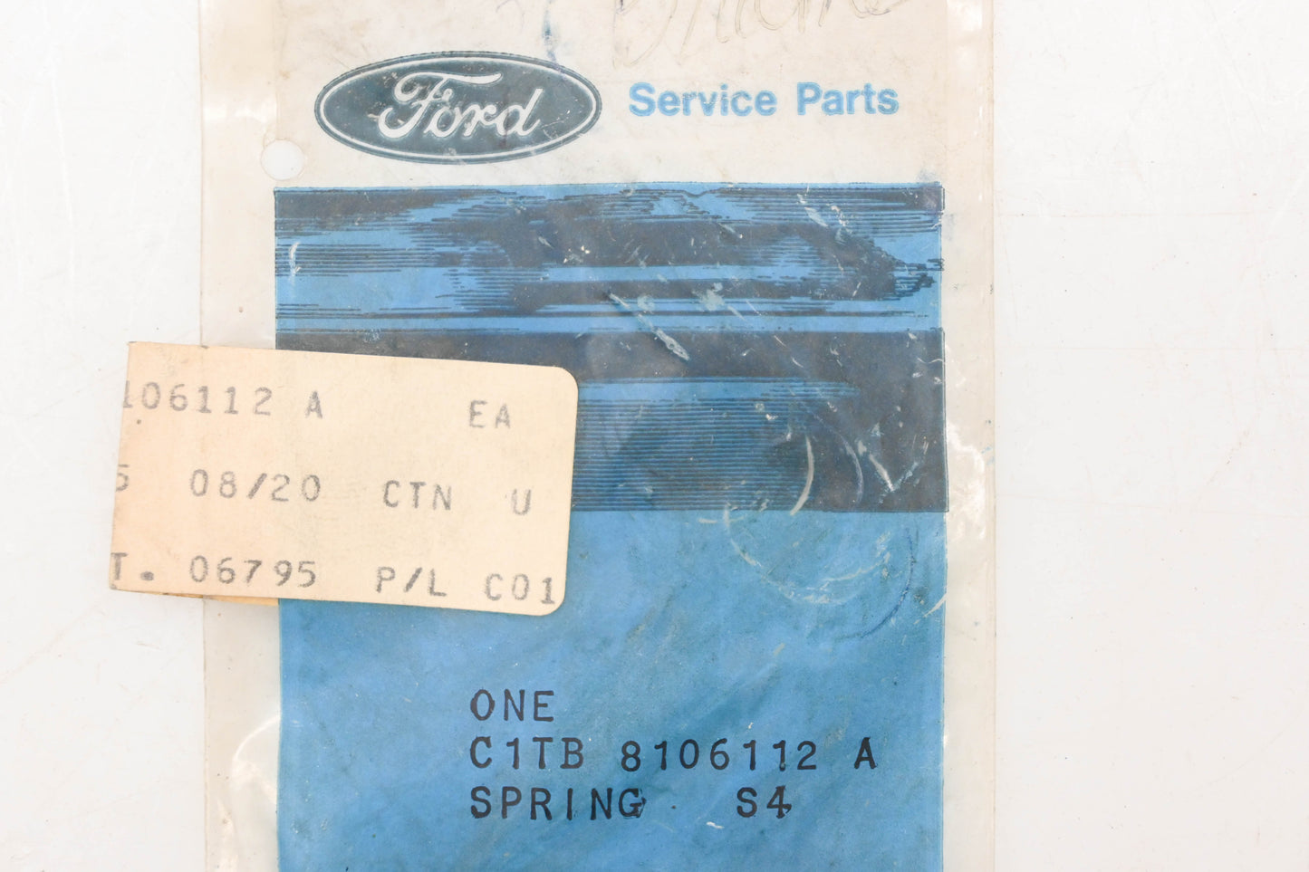 New OEM Ford C1TB-8106112-A Storage Compartment Door Spring NOS