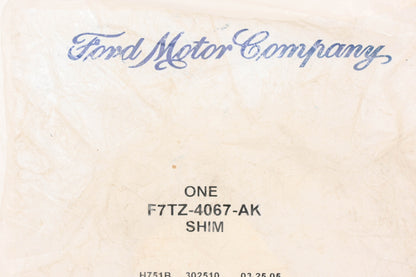 New OEM Ford F7TZ-4067-AK Rear End Differential .251" Shim NOS