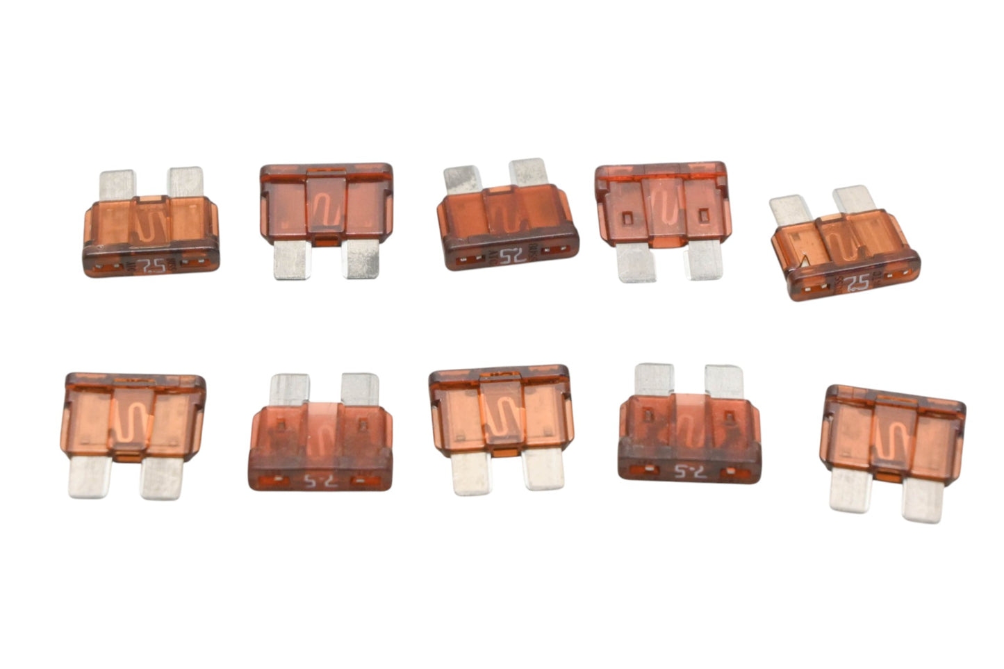 Aftermarket HS020-40 Brown 7.5a ATO Fuses Qty 10 NOS