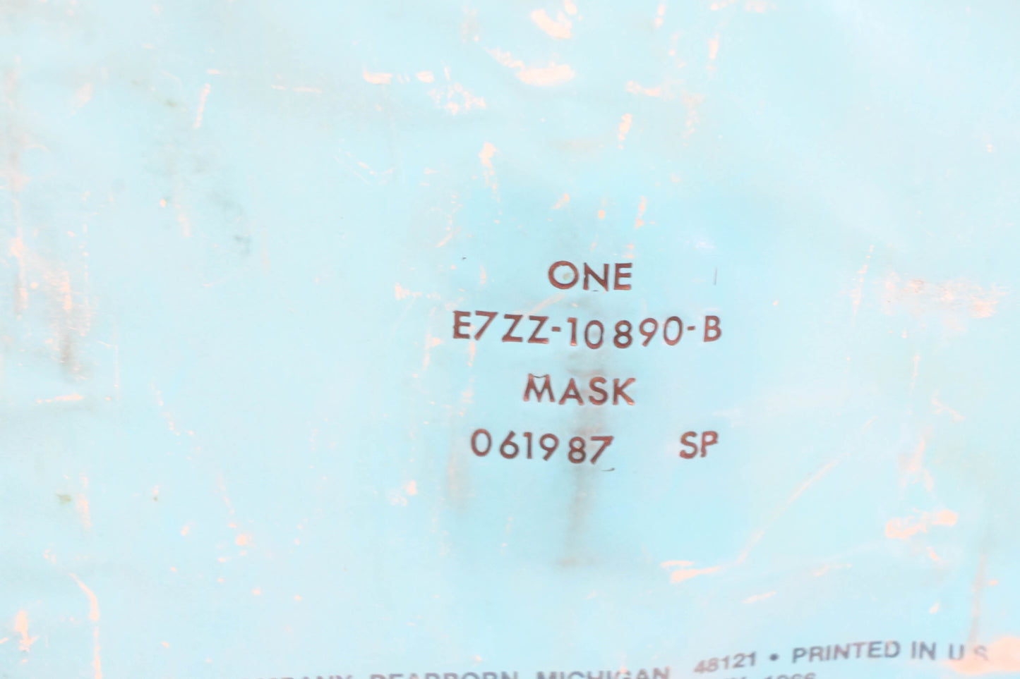 New OEM Ford E7ZZ-10890-B Instrument Cluster Lens Mask NOS