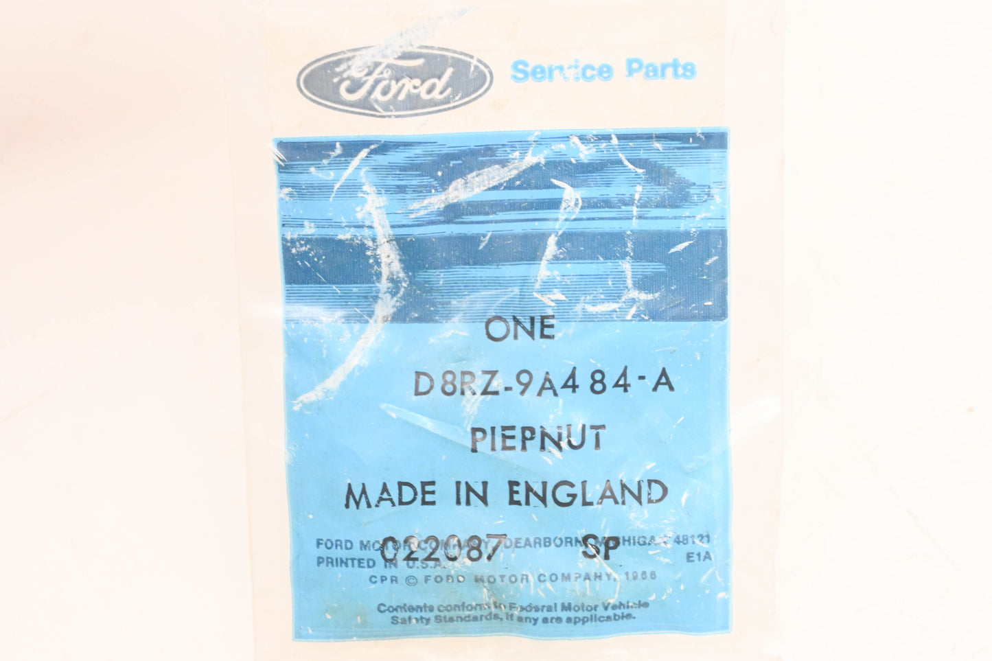 New OEM Ford D8RZ-9A484-A Exhaust Air Tube Pipenut NOS