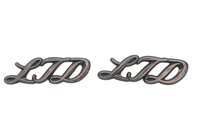 New OEM Ford D9AZ-16098-C LTD Bage Emblems Qty 2 NOS