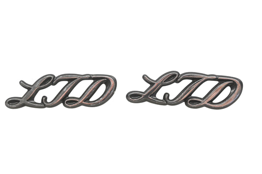 New OEM Ford D9AZ-16098-C LTD Bage Emblems Qty 2 NOS