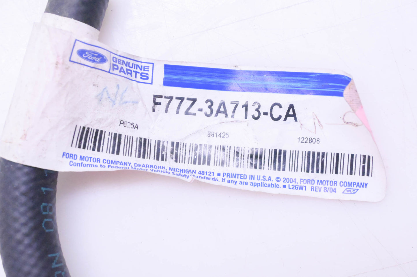 New OEM Ford F77Z-3A713-CA Power Steering Hose NOS