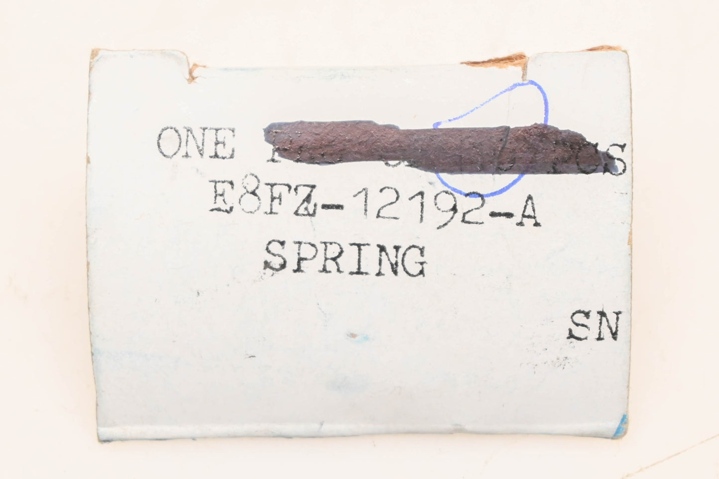 New OEM Ford E8FZ-12192-A Distributor Governor Weight Spring NOS