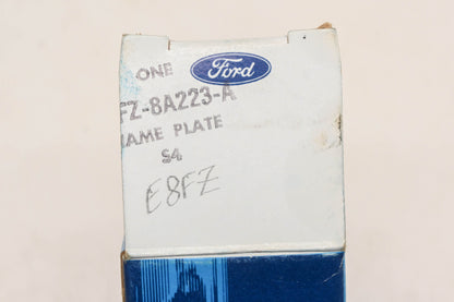New OEM Ford E8FZ-8A223-A, E8EB-8C020-A Front Grille Nameplate Emblem NOS