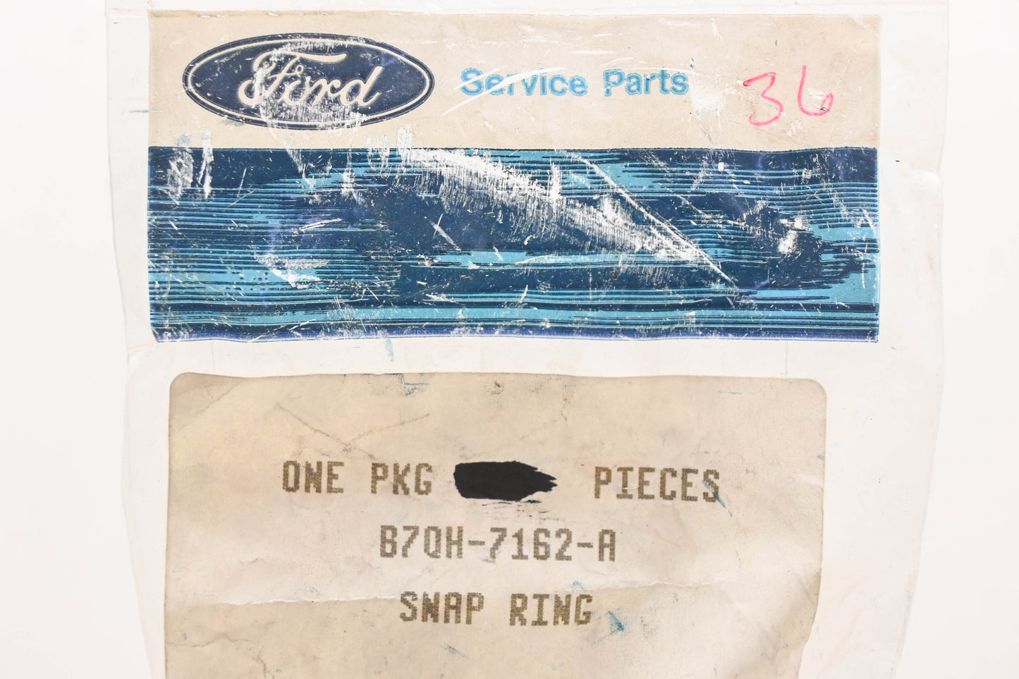 New OEM Ford B7QH-7162-A Snap Rings Qty 4 NOS