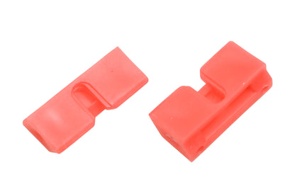 New OEM Ford D9ZZ-61420A22-A Red Windshield Spacer Clips Qty 2 NOS