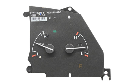 New OEM Ford F77F-10E865-T, F77F-10E853-T Oil Pressure / Voltage Gauge Panel NOS