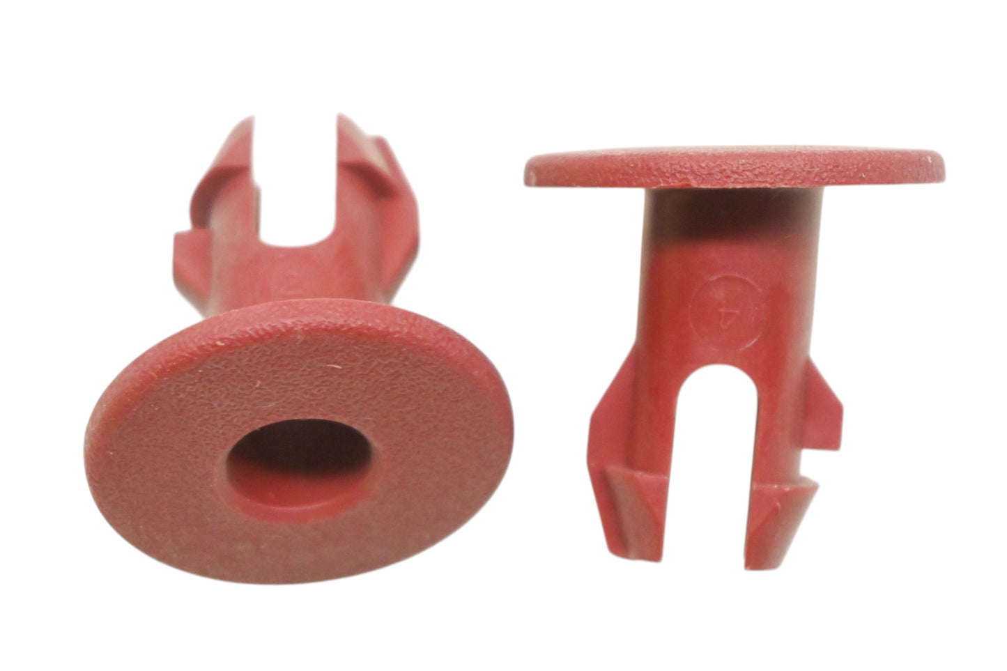 New OEM Ford E92Z-61624A08-A Red Rear Seat Back Latch Handle Bezels Qty 2 NOS