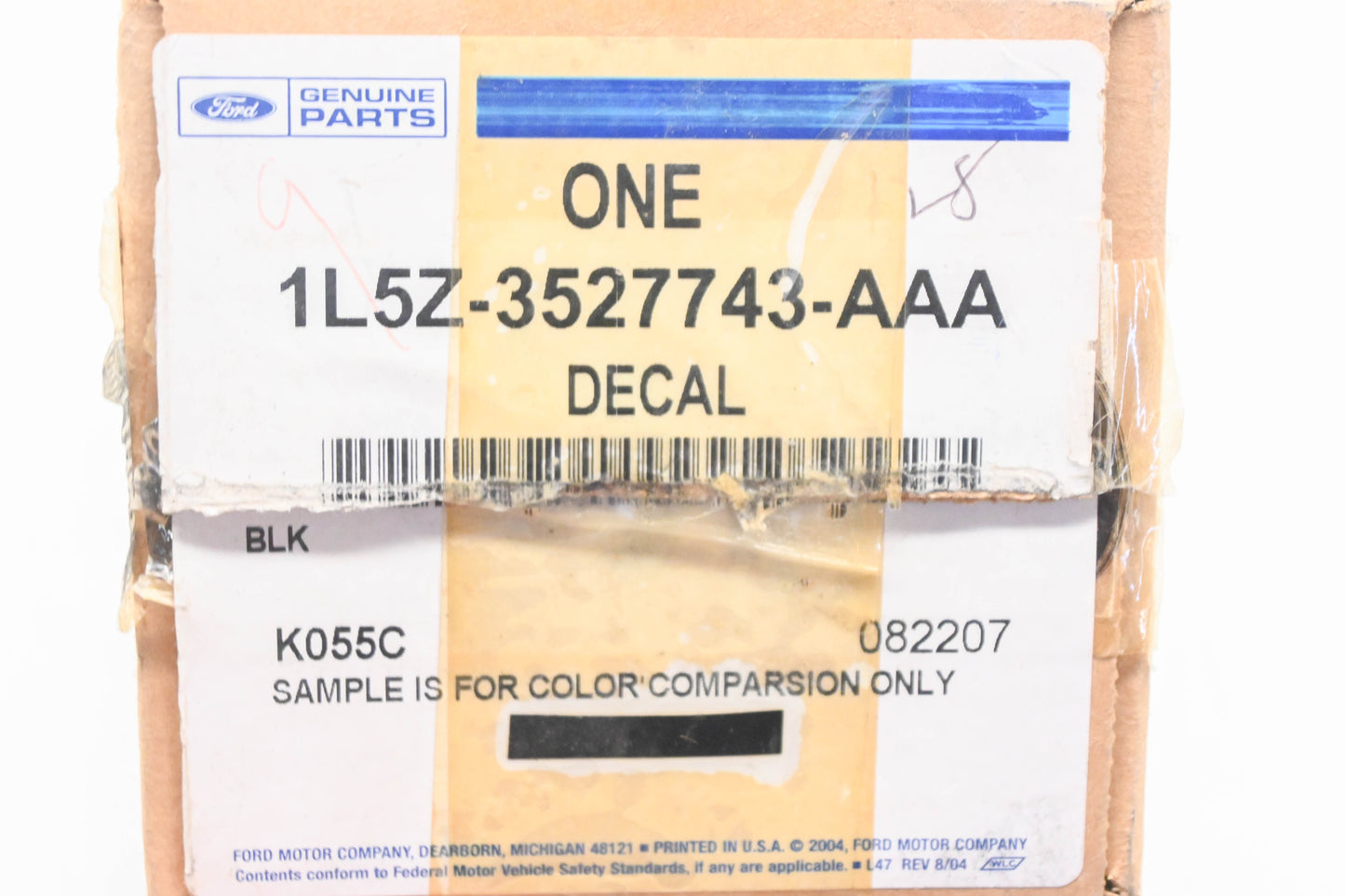 New OEM Ford 1L5Z-3527743-AAA Black-Out Tape Decal Kit NOS