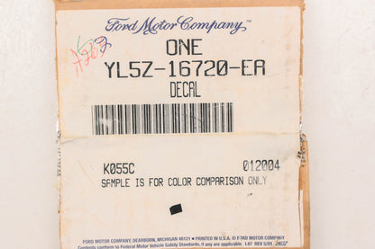 New OEM Ford YL5Z-16720-EA Leaf Emblem Decal NOS