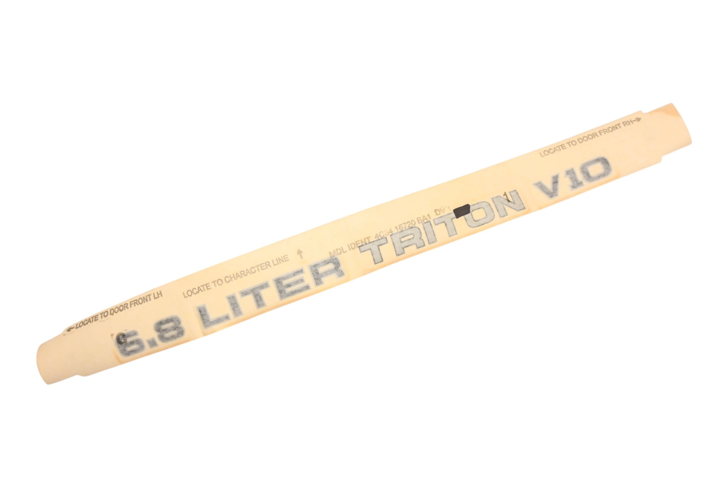 New OEM Ford 4C3Z-9942528-BAB 6.5Liter Triton V10 Nameplate Decal NOS