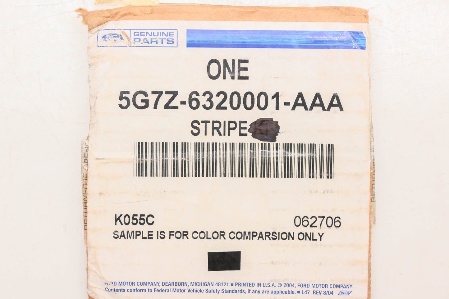 New OEM Ford 5C3Z-6320001-AAA Left Side Stripe Decal NOS