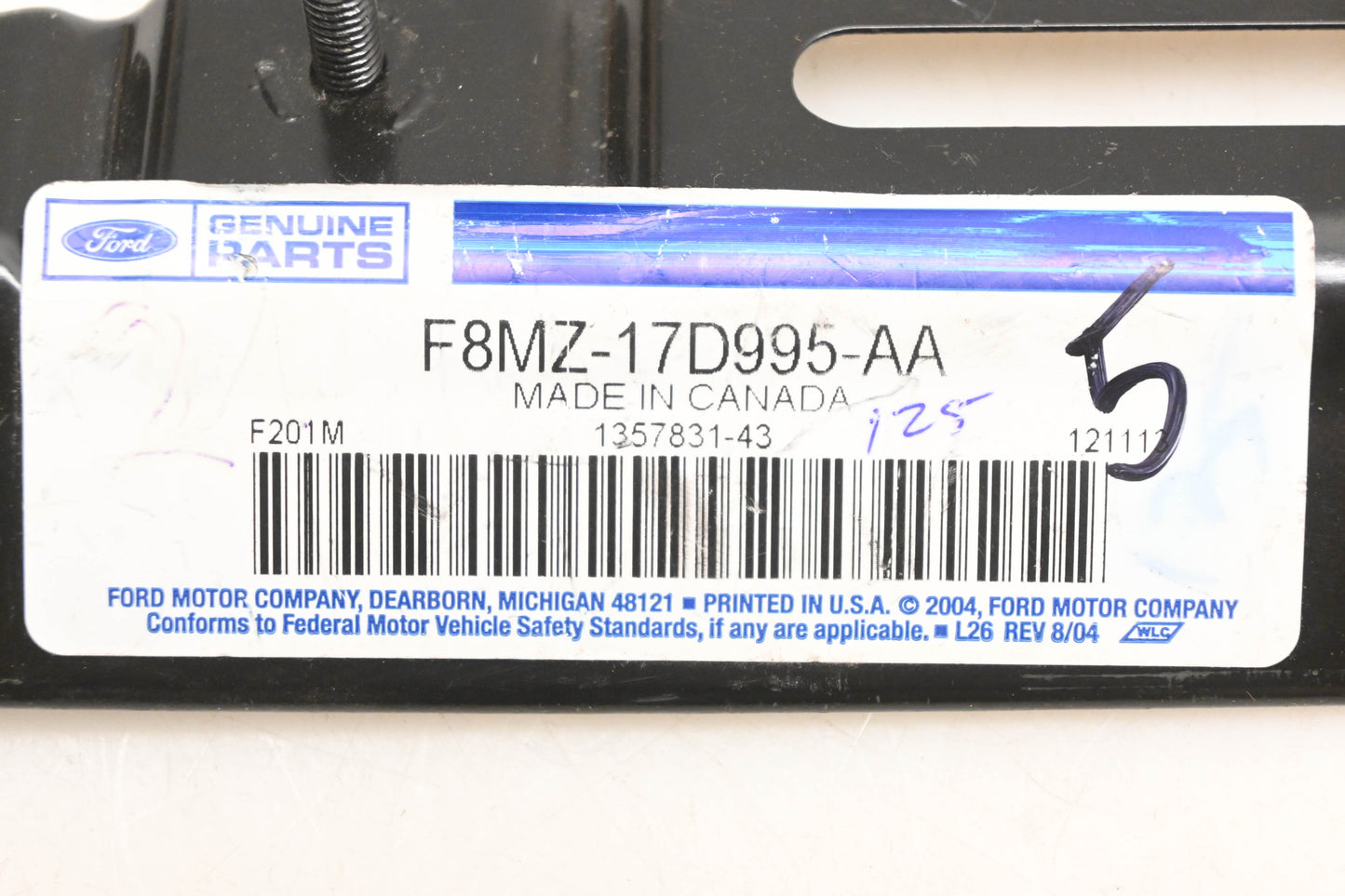 New OEM Ford F8MZ-17D995-AA Bumper Support Bracket NOS