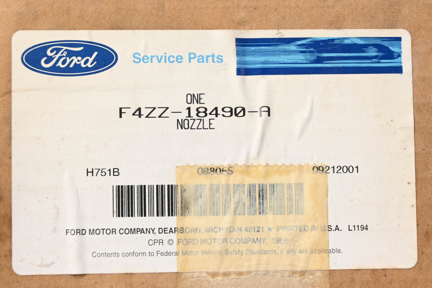 New OEM Ford F4ZZ-18490-A Defroster Duct Nozzle Panel NOS