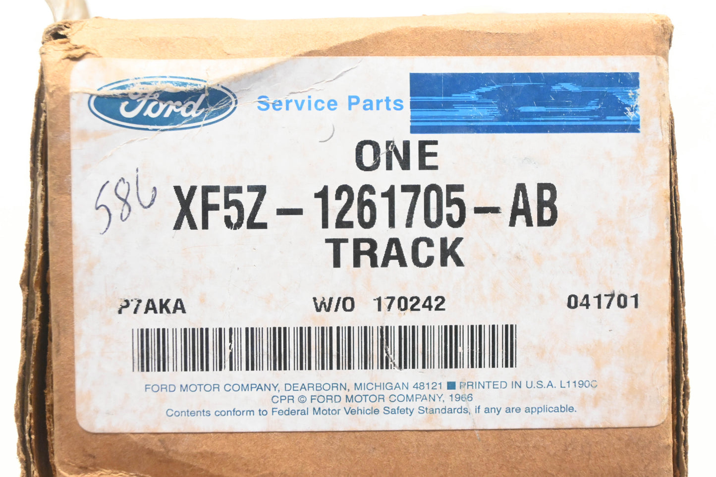 New OEM Ford XF5Z-1261705-AB Seat Track Assembly NOS