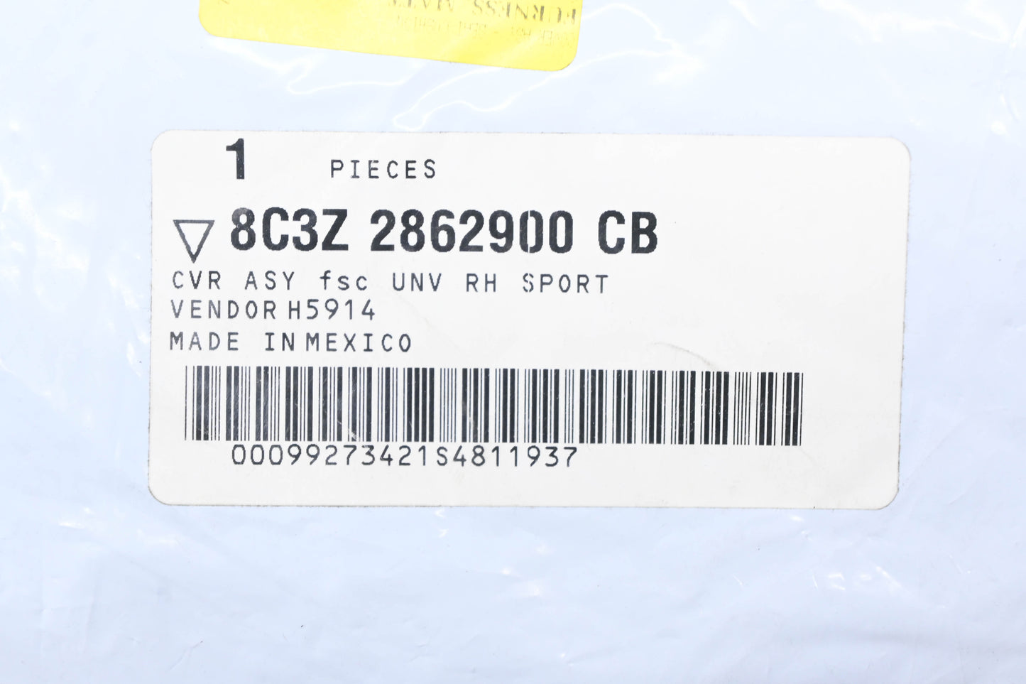 New OEM Ford 8C3Z-2862900-CB Rear Seat Cushion Cover Assembly NOS