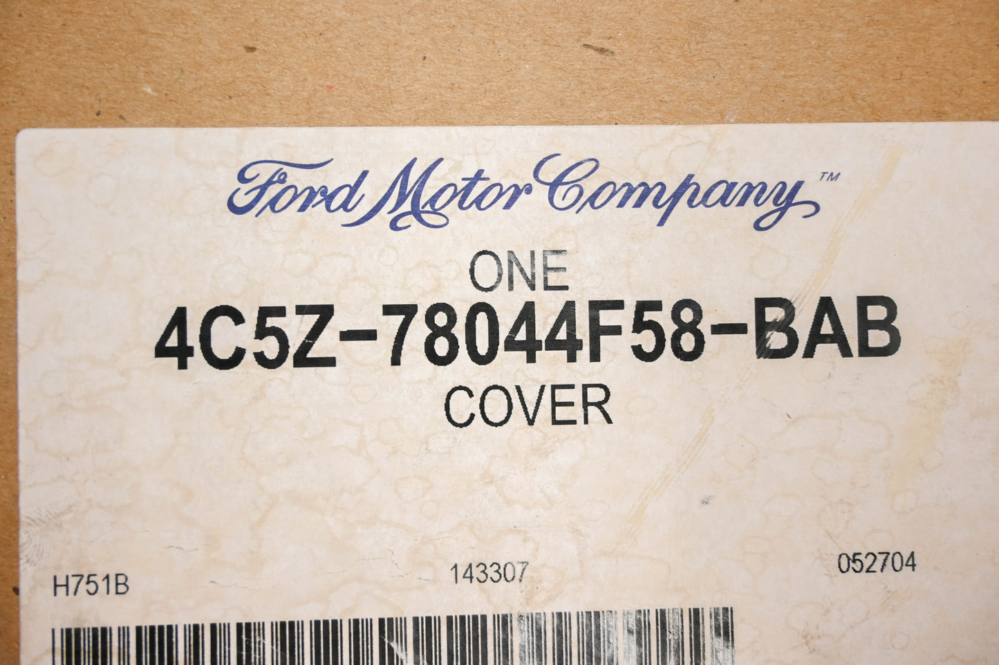New OEM Ford 4C5Z-78044F58-BAB Cover NOS