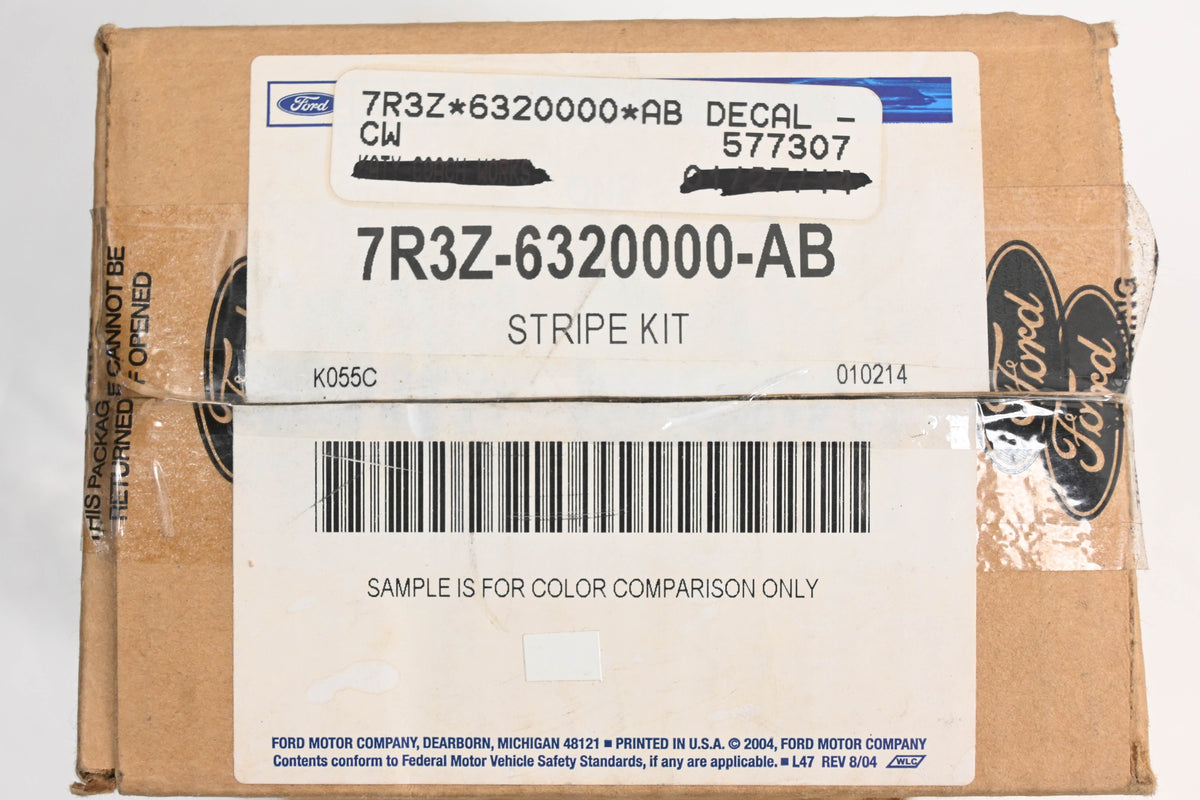 New OEM Ford 7R3Z-6320000-AB GT500 Right Side Stripe Decal NOS