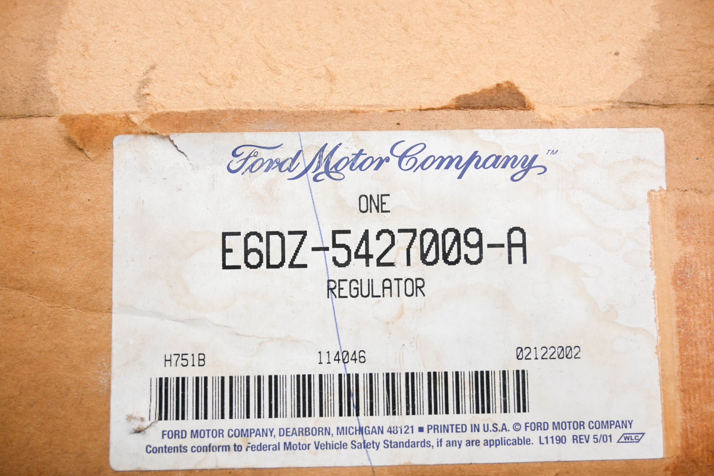 New OEM Ford E6DZ-5427009-A Door Window Regulator Assembly Kit NOS