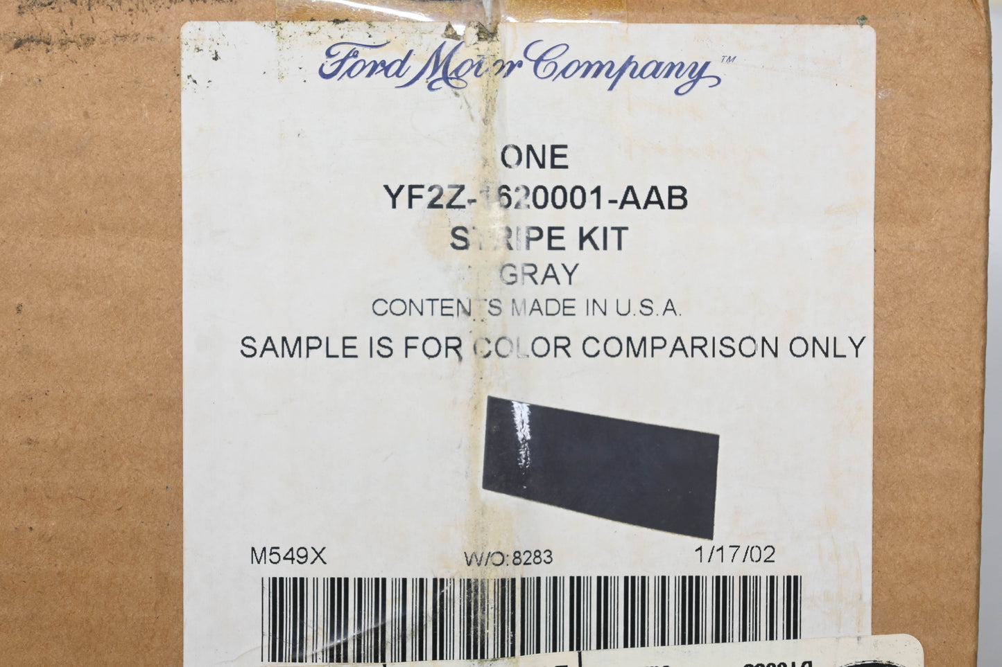 New OEM Ford YF2Z-1620001-AAB Left Side Stripe Decal NOS