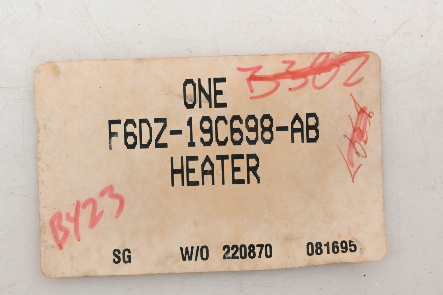 New OEM Ford F6DH-19C698-AB Front Duct Right Air Plenum Chamber NOS