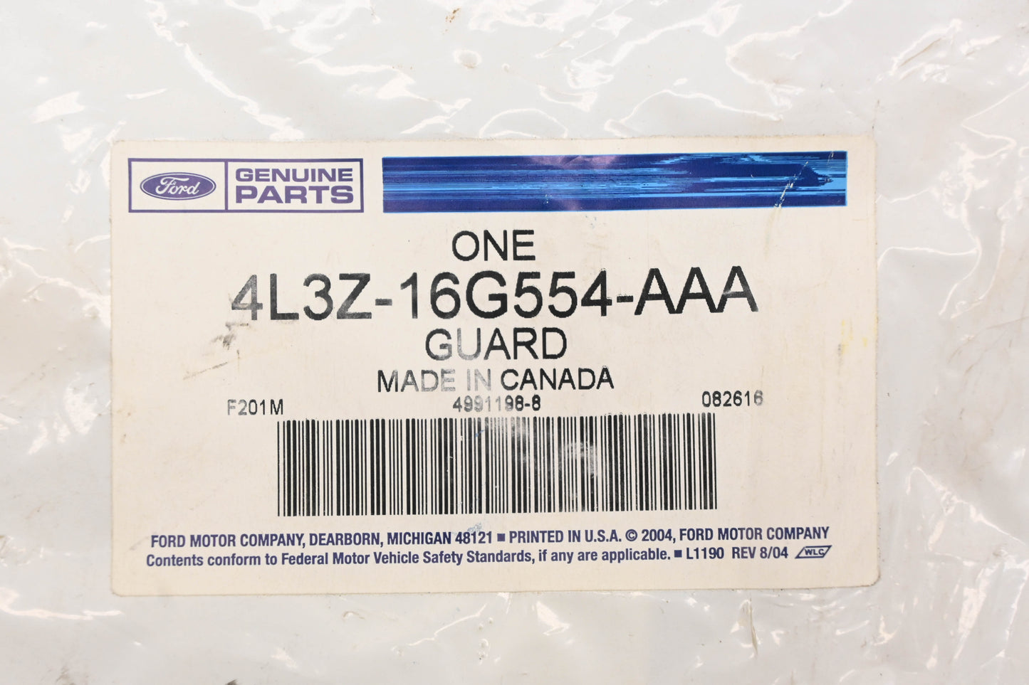 New OEM Ford 4L3Z-16G554-AAA Right Mudflap Guard NOS