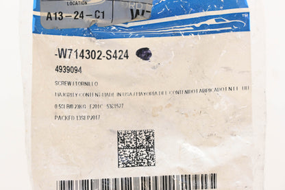 New OEM Ford W714302-S424 Screws Qty 2 NOS