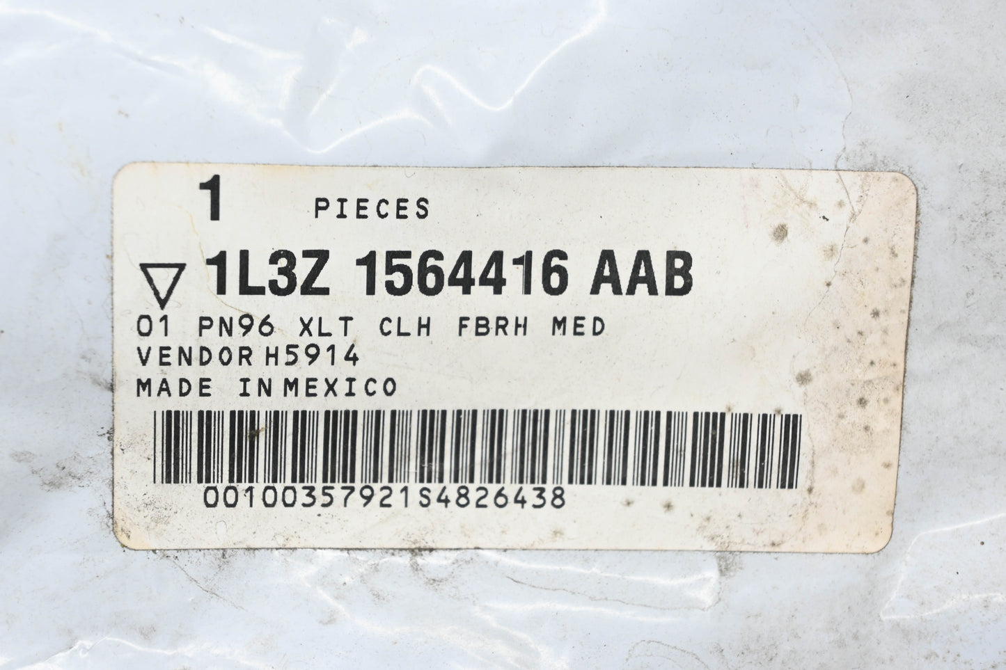 New OEM Ford 1L3Z-1564416-AAB Front Right Seat Back Cover Assembly NOS