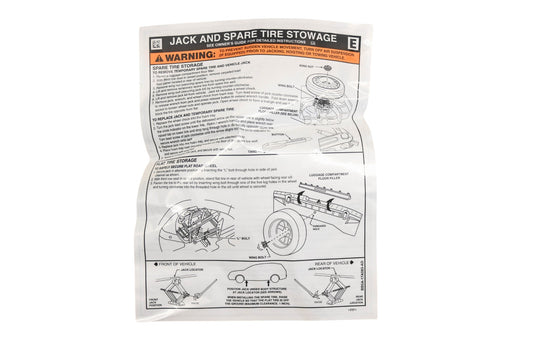New OEM Ford BB5Z-17A083-A Tire Info Label Decal NOS