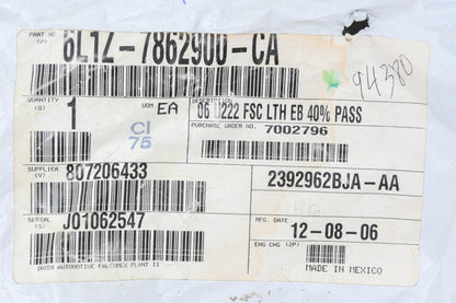 New OEM Ford 6L1Z-7862900-CA Front Right Seat Cushion Cover NOS