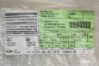 New OEM Ford 6F2Z-1764417-SA Front Left Seat Back Cover NOS