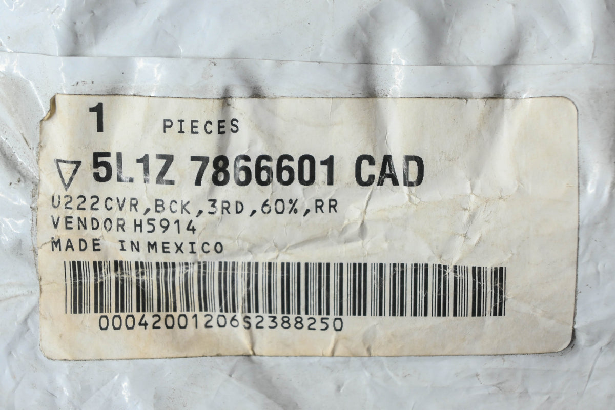 New OEM Ford 5L1Z-7866601-CAD Rear Seat Back Cover NOS