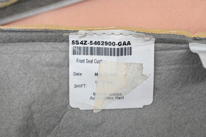 New OEM Ford 5S4Z-5462900-GAA Front Seat Cushion Cover NOS