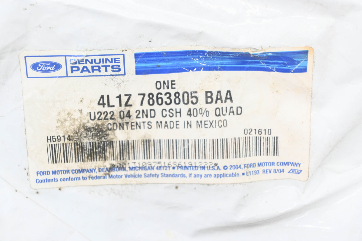 New OEM Ford 4L1Z-7863805-BAA Rear Left Seat Cushion Cover NOS