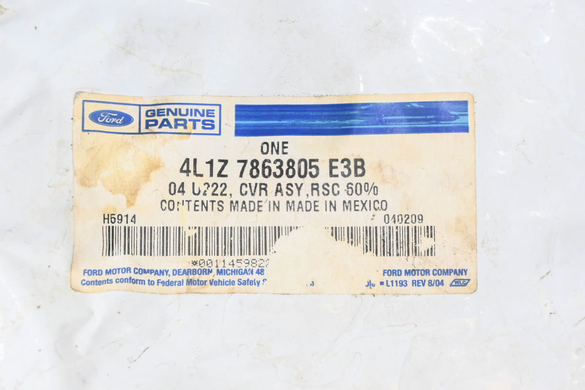 New OEM Ford 4L1Z-7863805-E3B Rear Left Seat Cushion Cover NOS