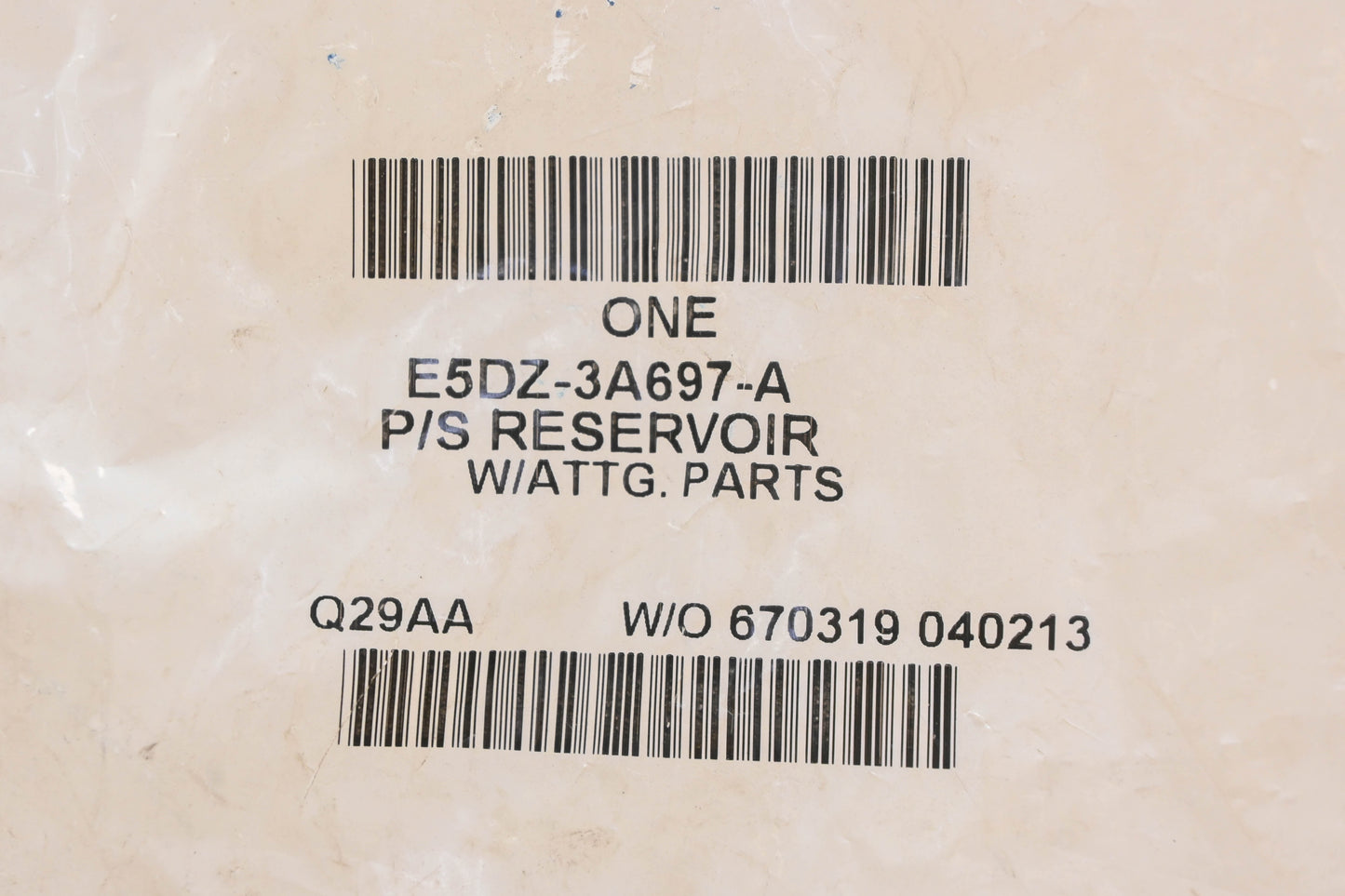 New OEM Ford E5DZ-3A697-A Power Steering Reservoir Kit NOS