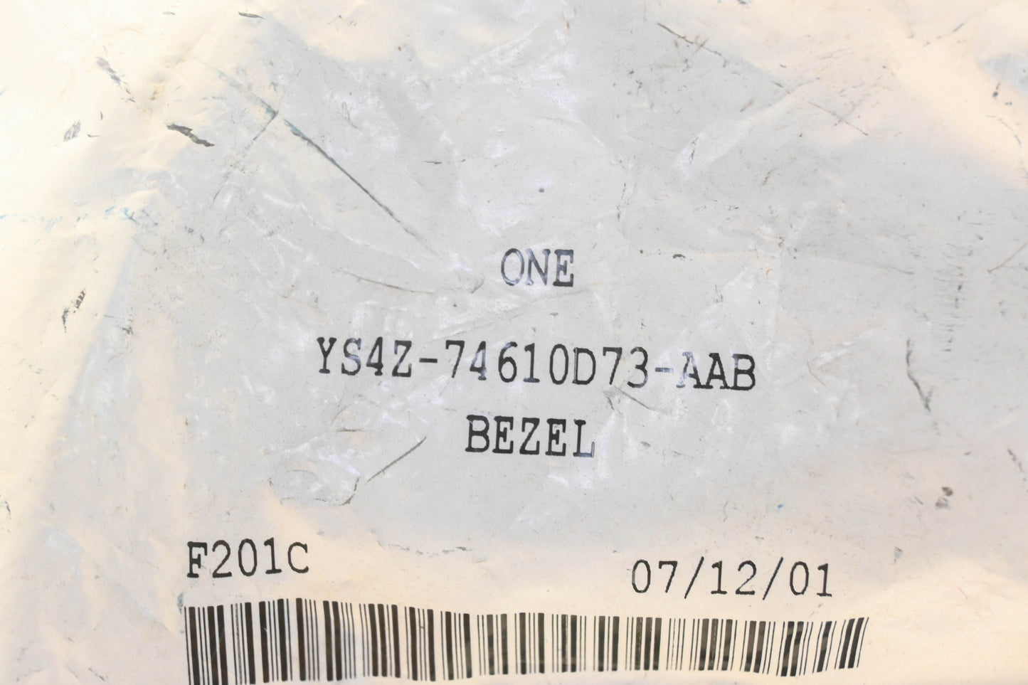 New OEM Ford YS4Z-74610D73-AAB Rear Left Seat Trim Bezel NOS