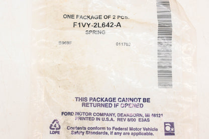 New OEM Ford F1VY-2L642-A Brake Return Springs Qty 2 NOS