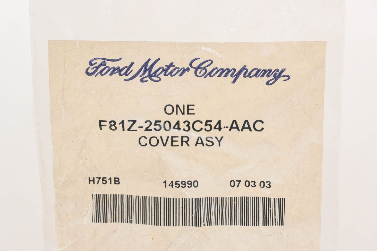 New OEM Ford F81Z-25043C54-AAC Instrument Panel Cover NOS