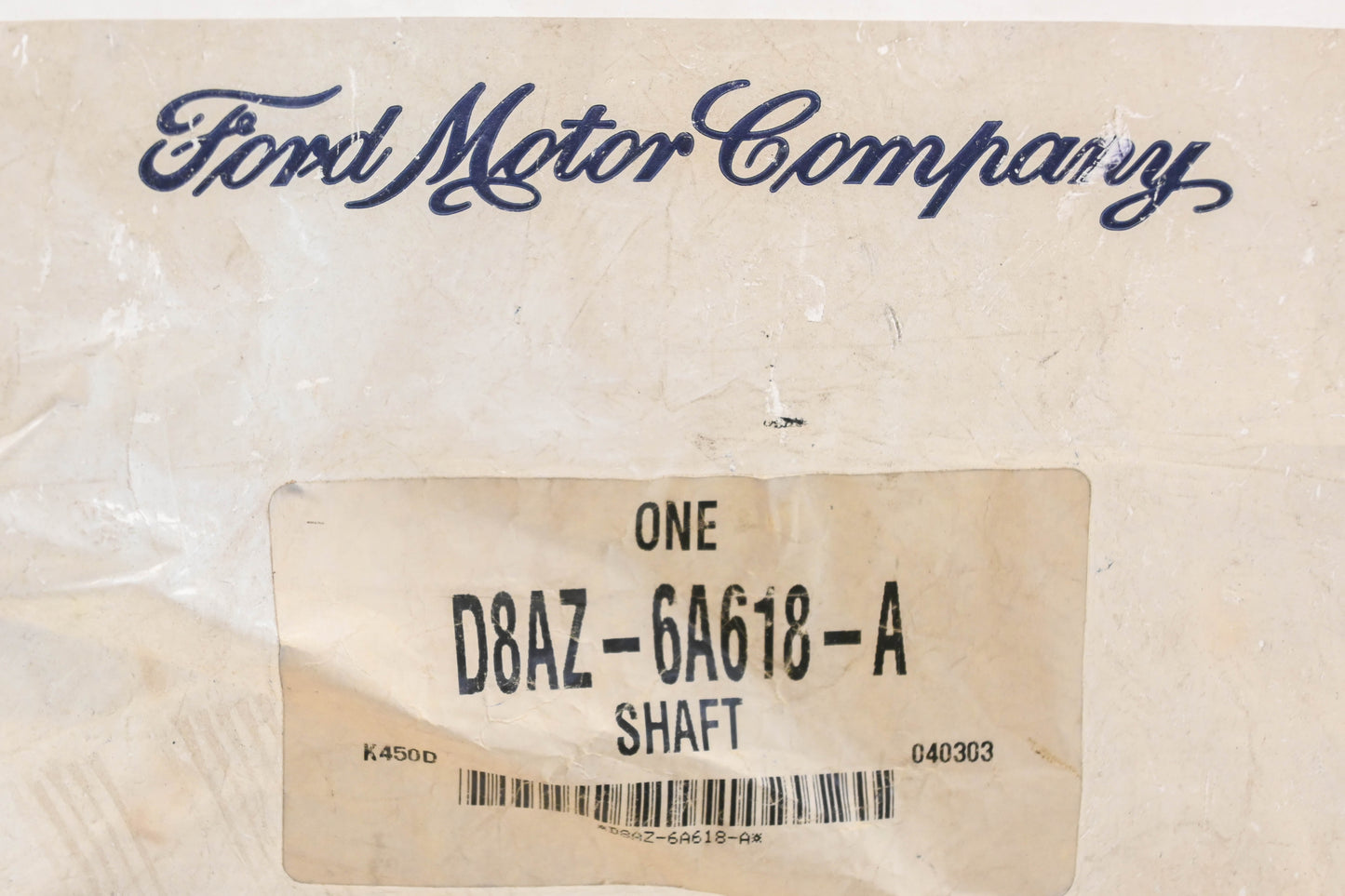 New OEM Ford D8AZ-6A618-A Oil Pump Intermediate Shaft NOS