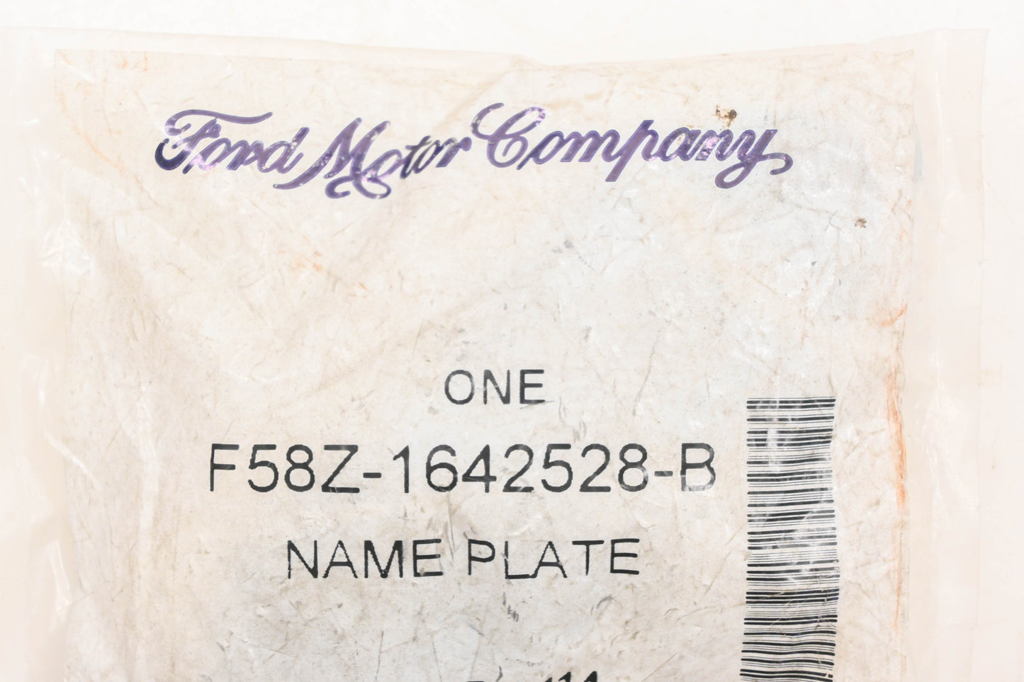 New OEM Ford F58Z-1642528-B Emblem Name Plate Badge NOS