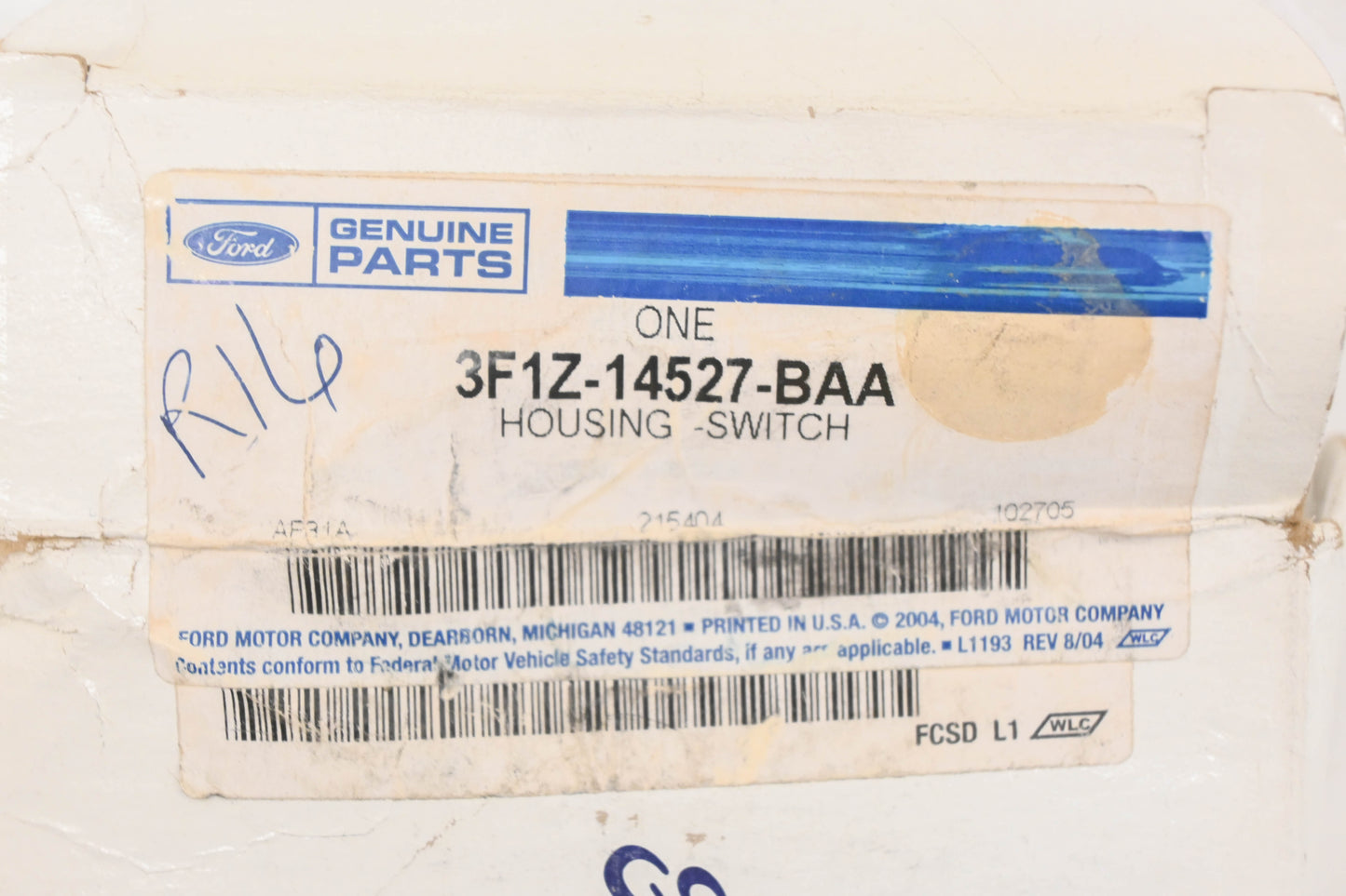 New OEM Ford 3F1Z-14527-BAA Front Right Door Switch Housing Bezel NOS