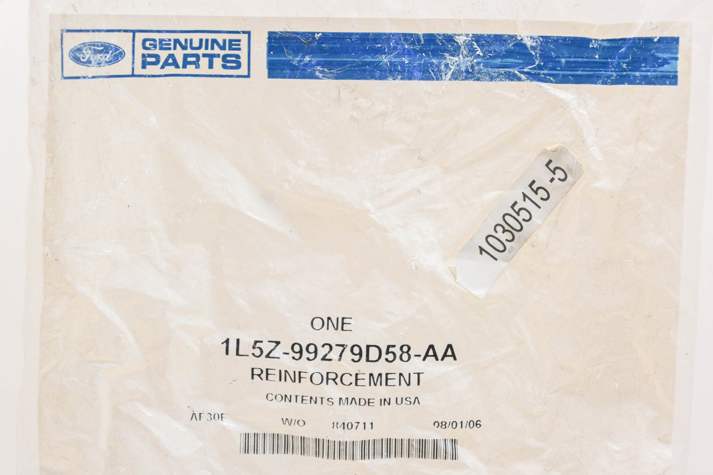 New OEM Ford 1L5Z-99279D58-AA Tie-Down Hook Reinforcement NOS