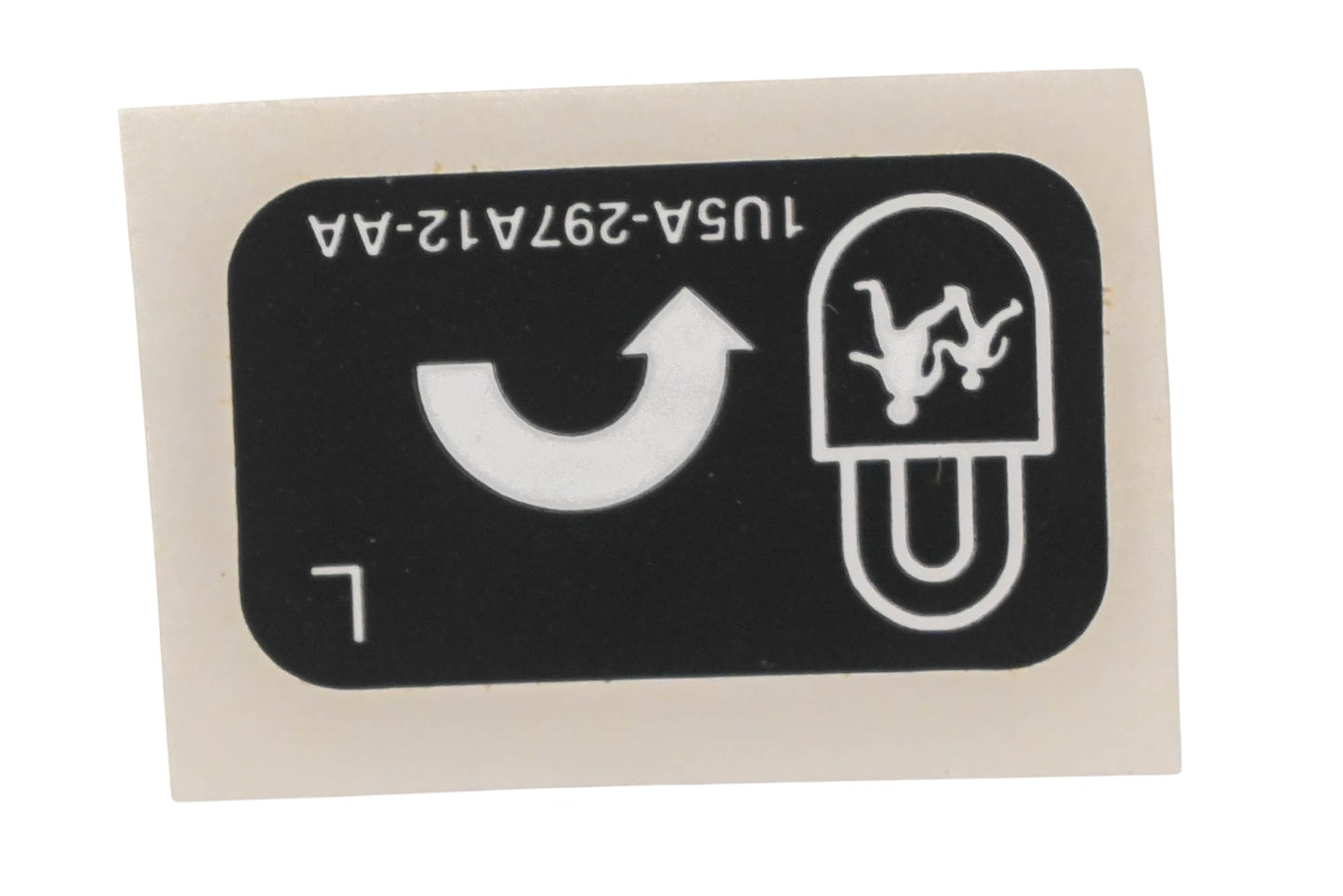 New OEM Ford 1U5Z-297A12-AA, 1U5A297A12-AA Safety Lock Decal NOS