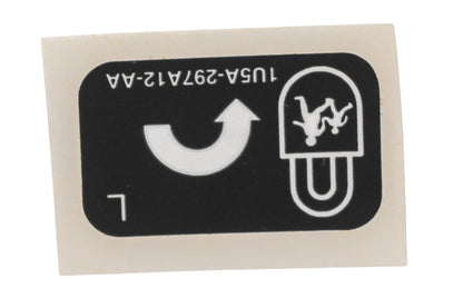 New OEM Ford 1U5Z-297A12-AA, 1U5A297A12-AA Safety Lock Decal NOS
