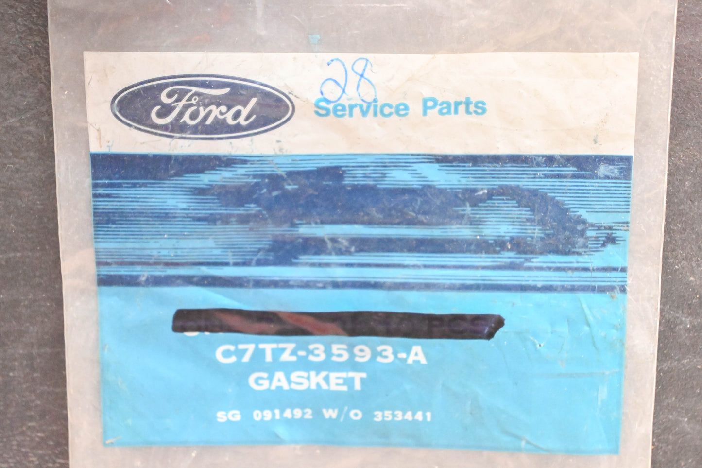 New OEM Ford C7TZ-3593-A Steering Gear Worm Cover .002" Shim Gaskets Qty 2 NOS